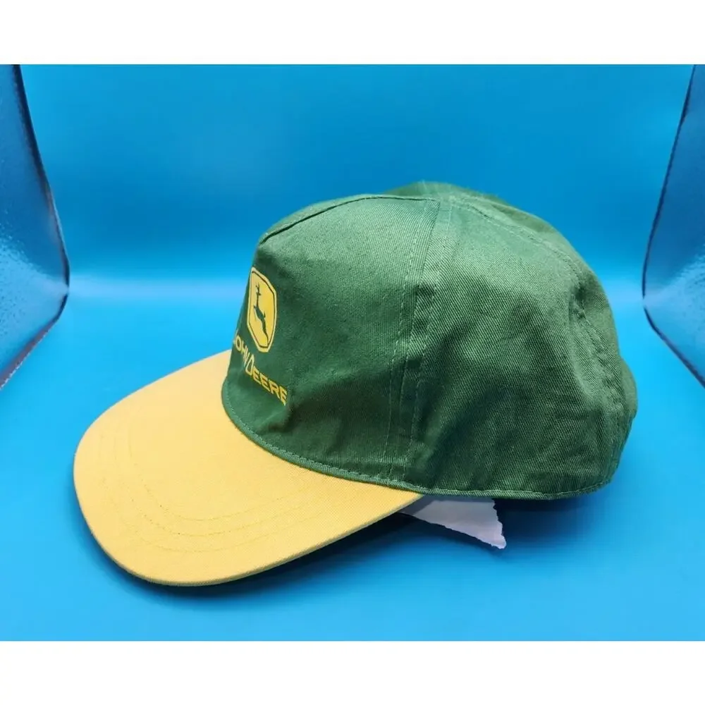 John Deere Hat Cap Snap Back Youth Boys Green Yellow Adjustable Logo